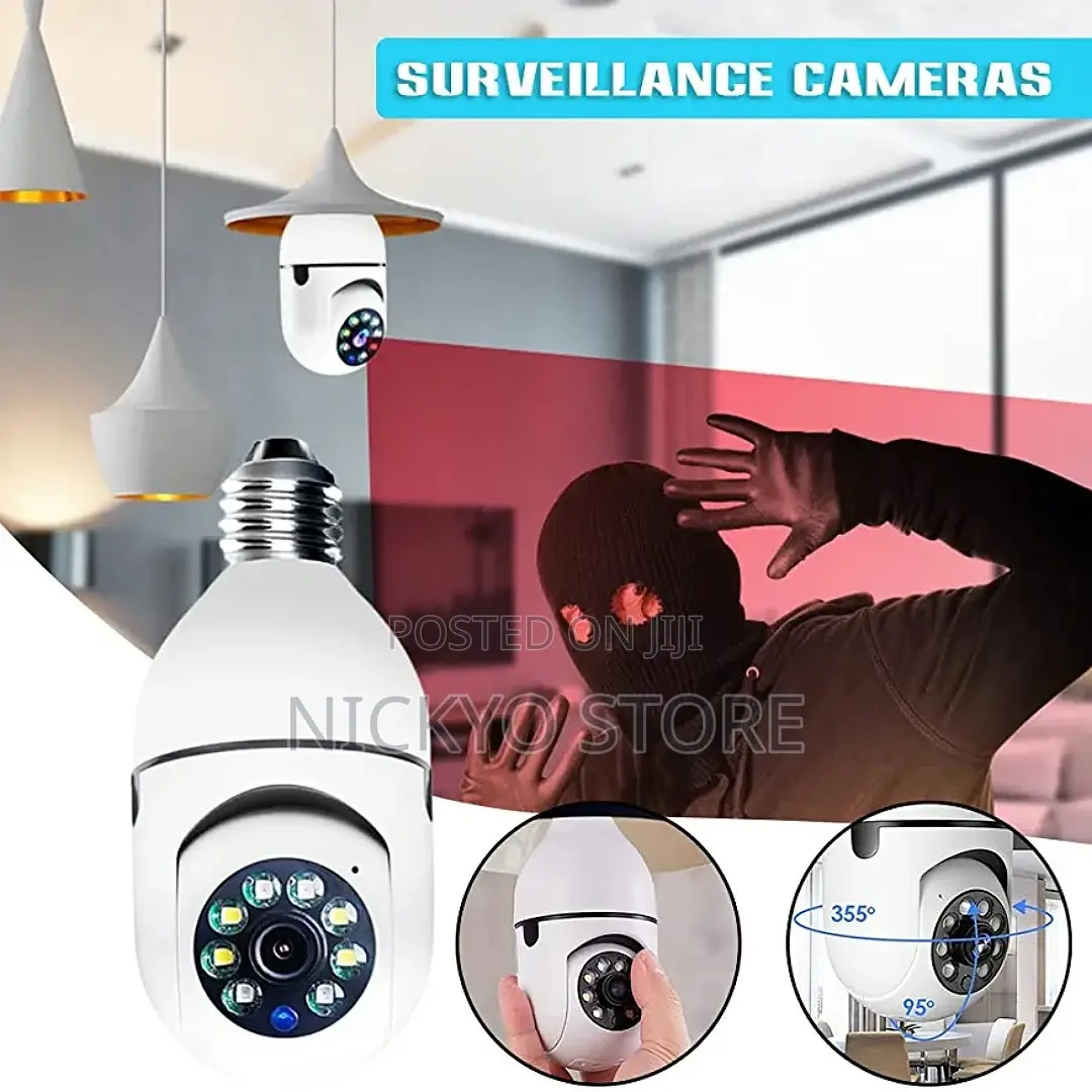 Bulb, Security Light Camera With Speaker Pan Tilt and Mic