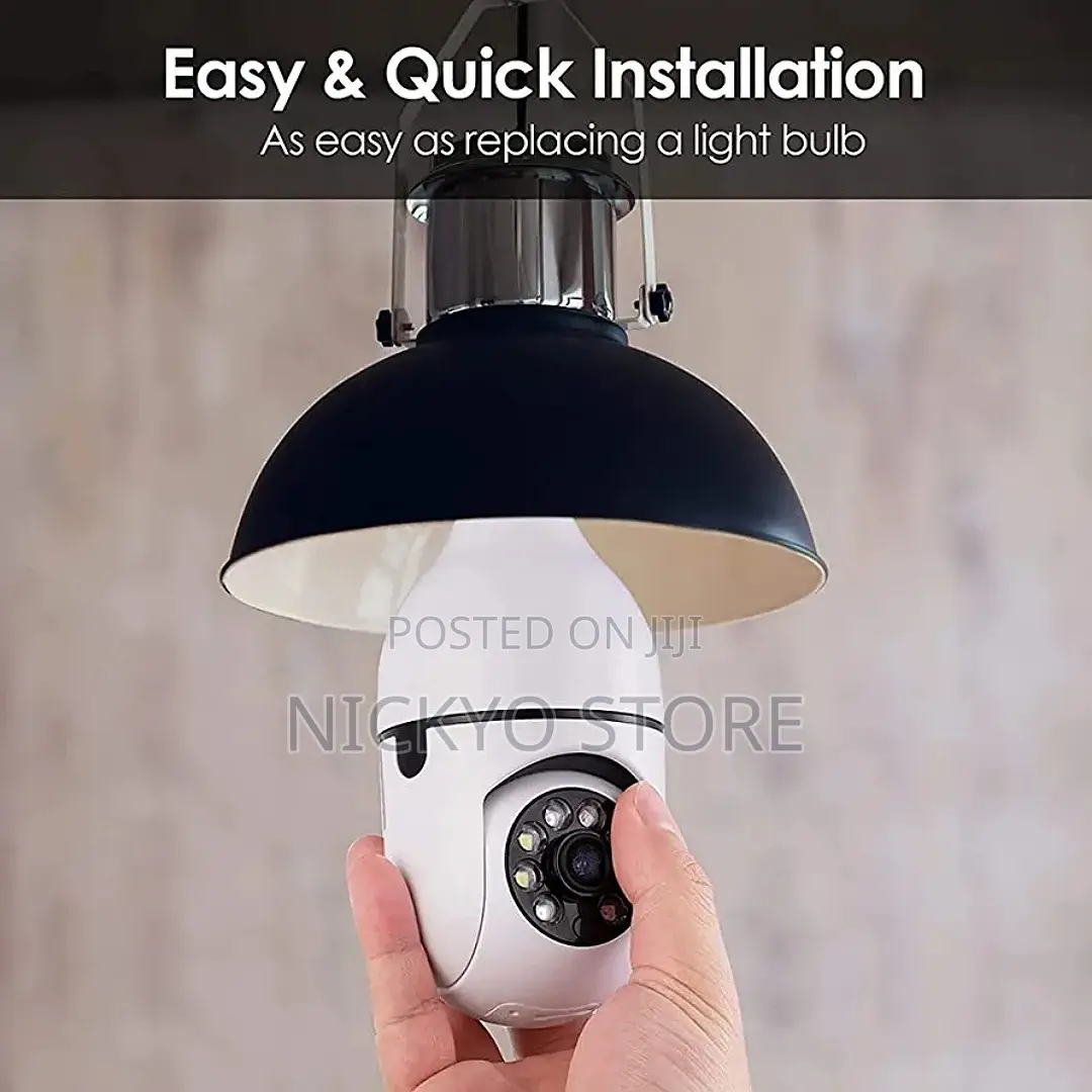 Bulb, Security Light Camera With Speaker Pan Tilt and Mic