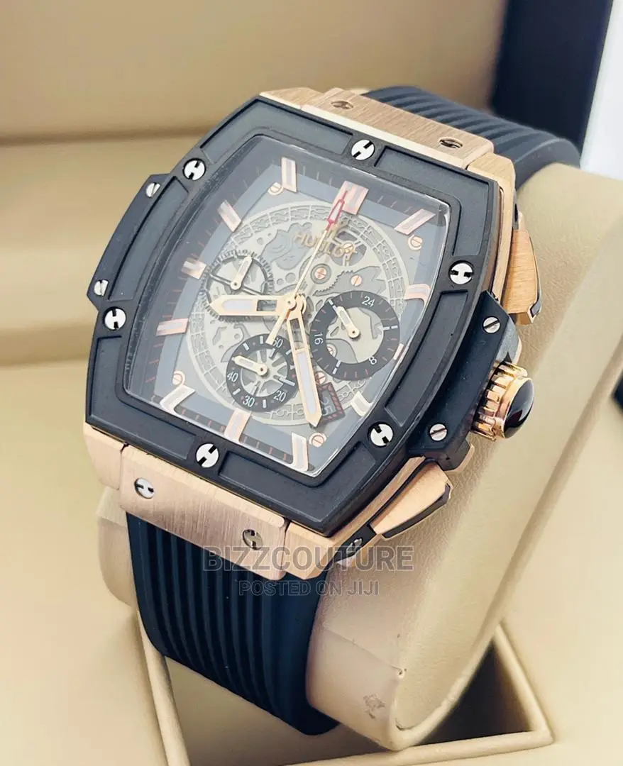Original HUBLOT Rubber Strap Band Watch Available in Store