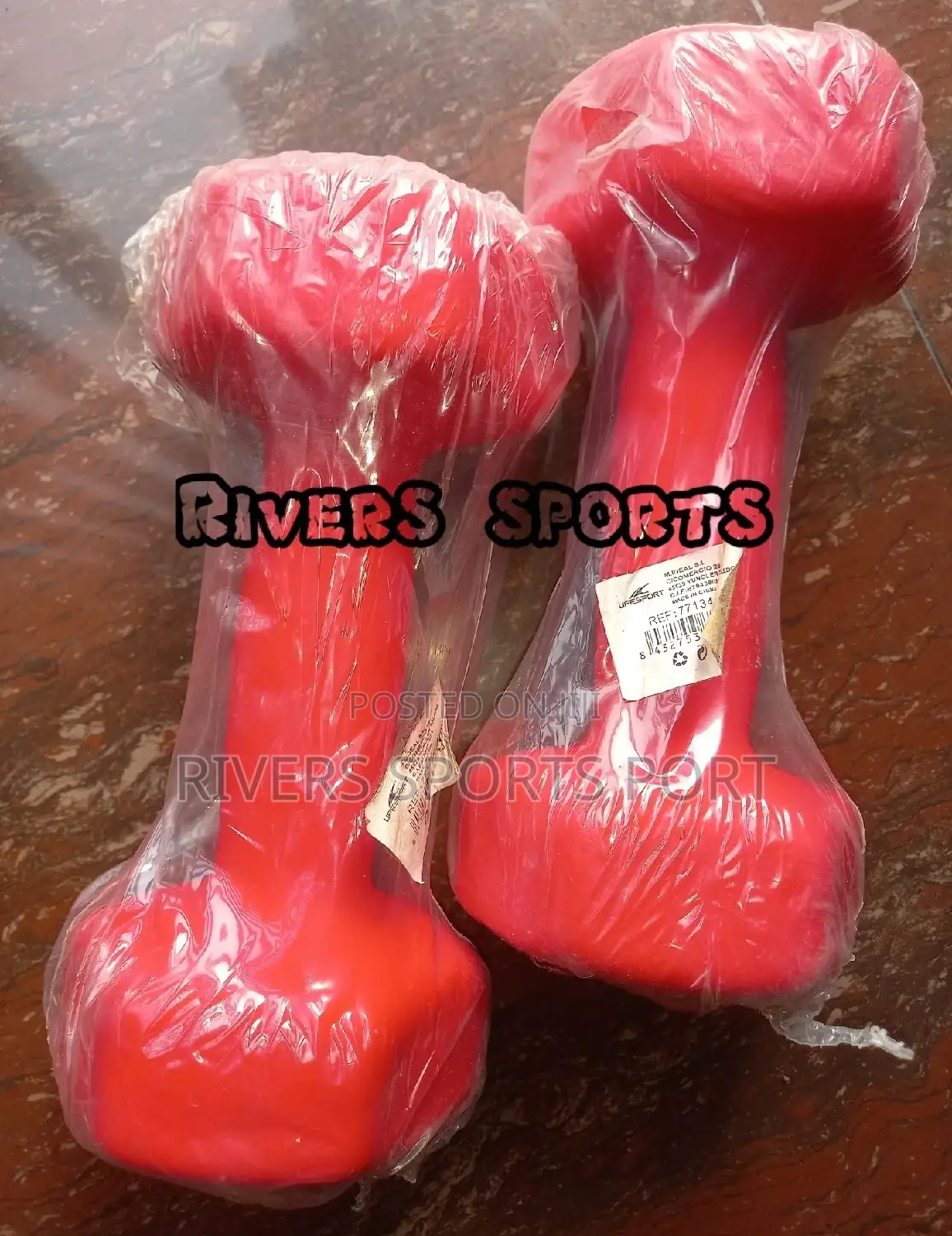 5kg Nonslip Vinyl Dumbbells. Comes in Pairs
