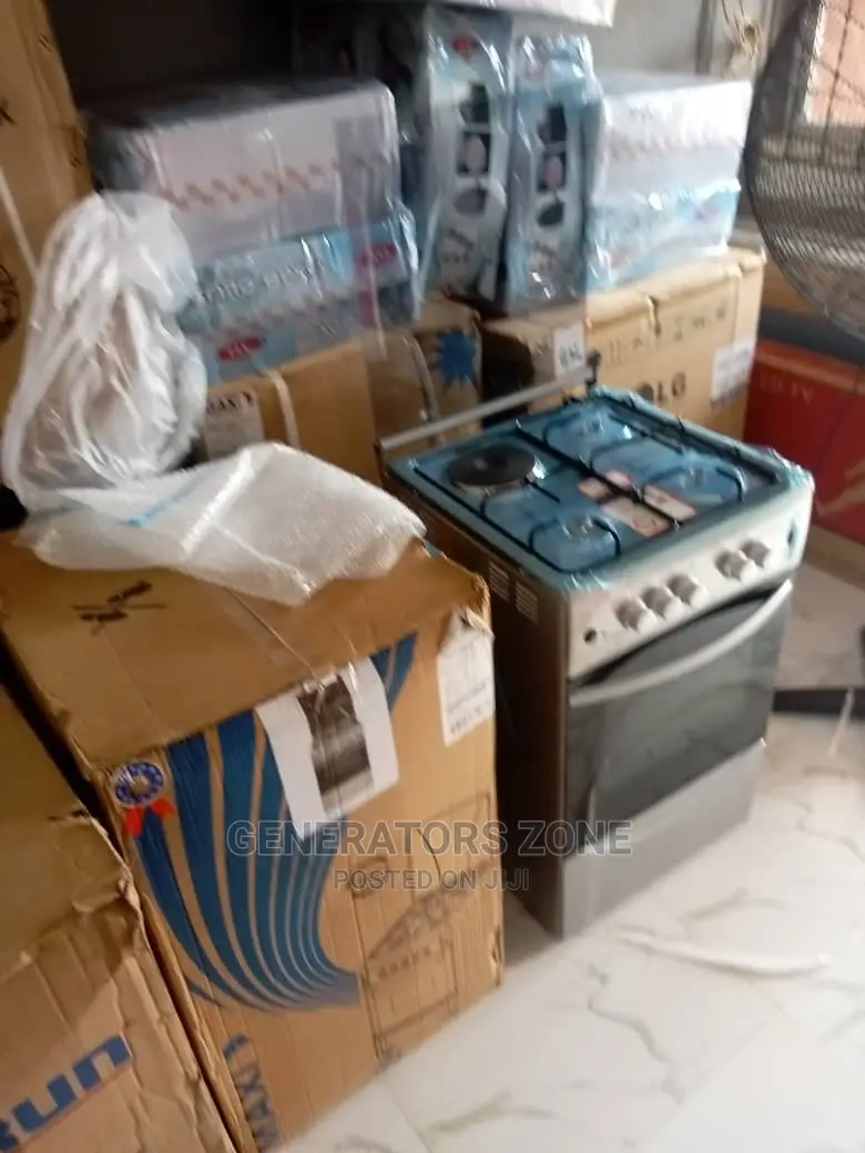 Maxi 4 Burner 3 Gas Cooker + 1 Electric + Oven Lamp-F5c31g2