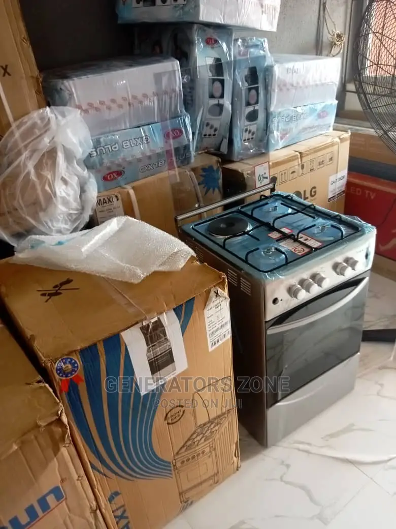 Maxi 4 Burner 3 Gas Cooker + 1 Electric + Oven Lamp-F5c31g2