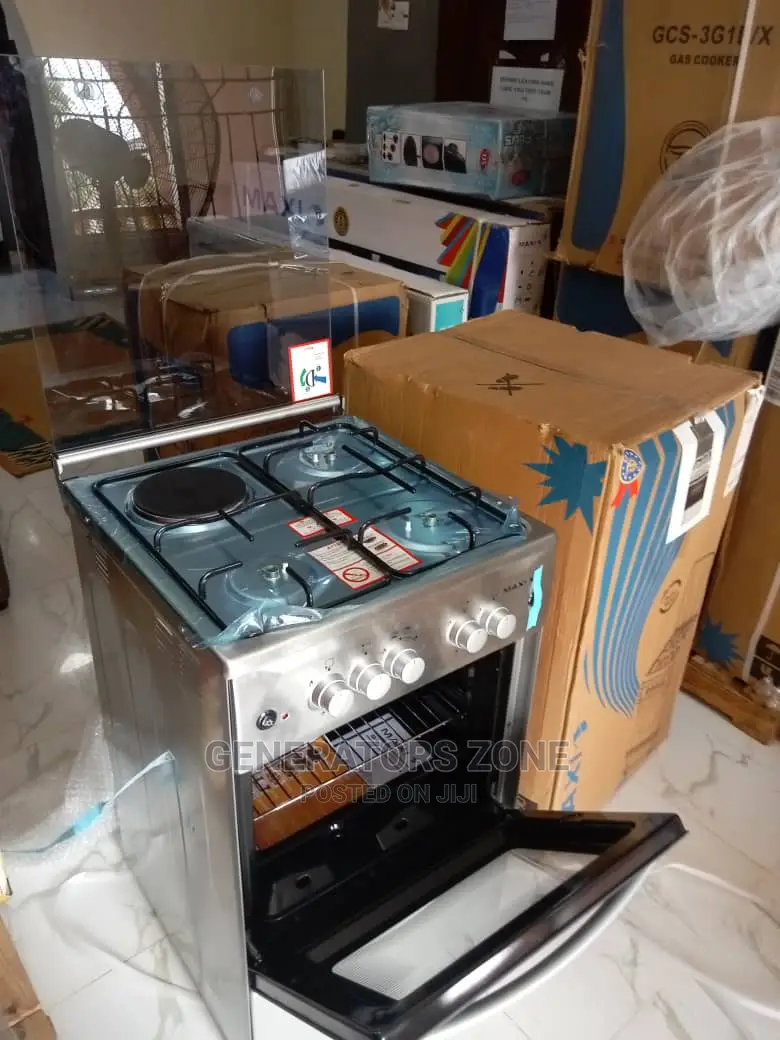 Maxi Free Standing Gas Cooker - 50by50 3b+1p Inox ( F5c31g2)