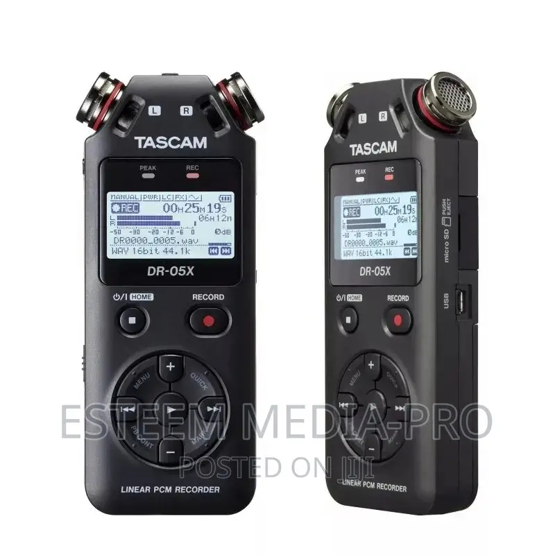 Original Tascam DR-05X Professional Voice Recorder Digital