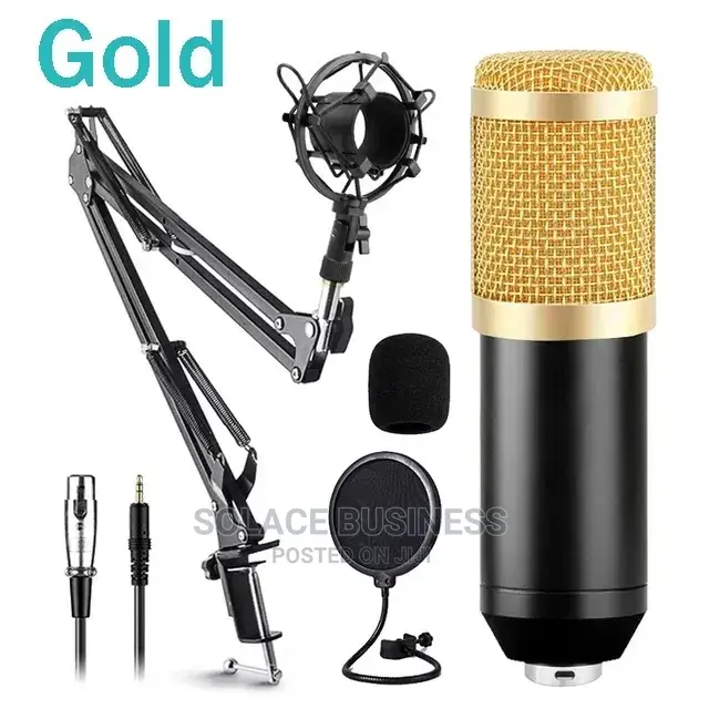 Bm800 Condenser Microphone for Podcast + V8s Sound Card