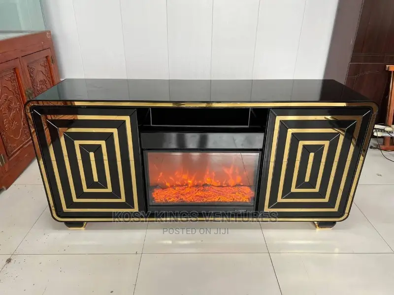 Executive Imported Fireplace Tv Stand