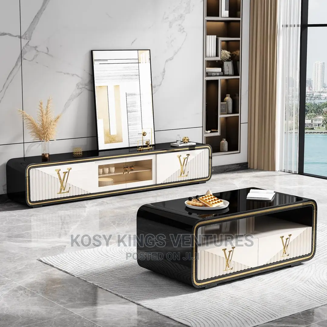 Executive Louis Vuitton Tv Stand With Centre Table