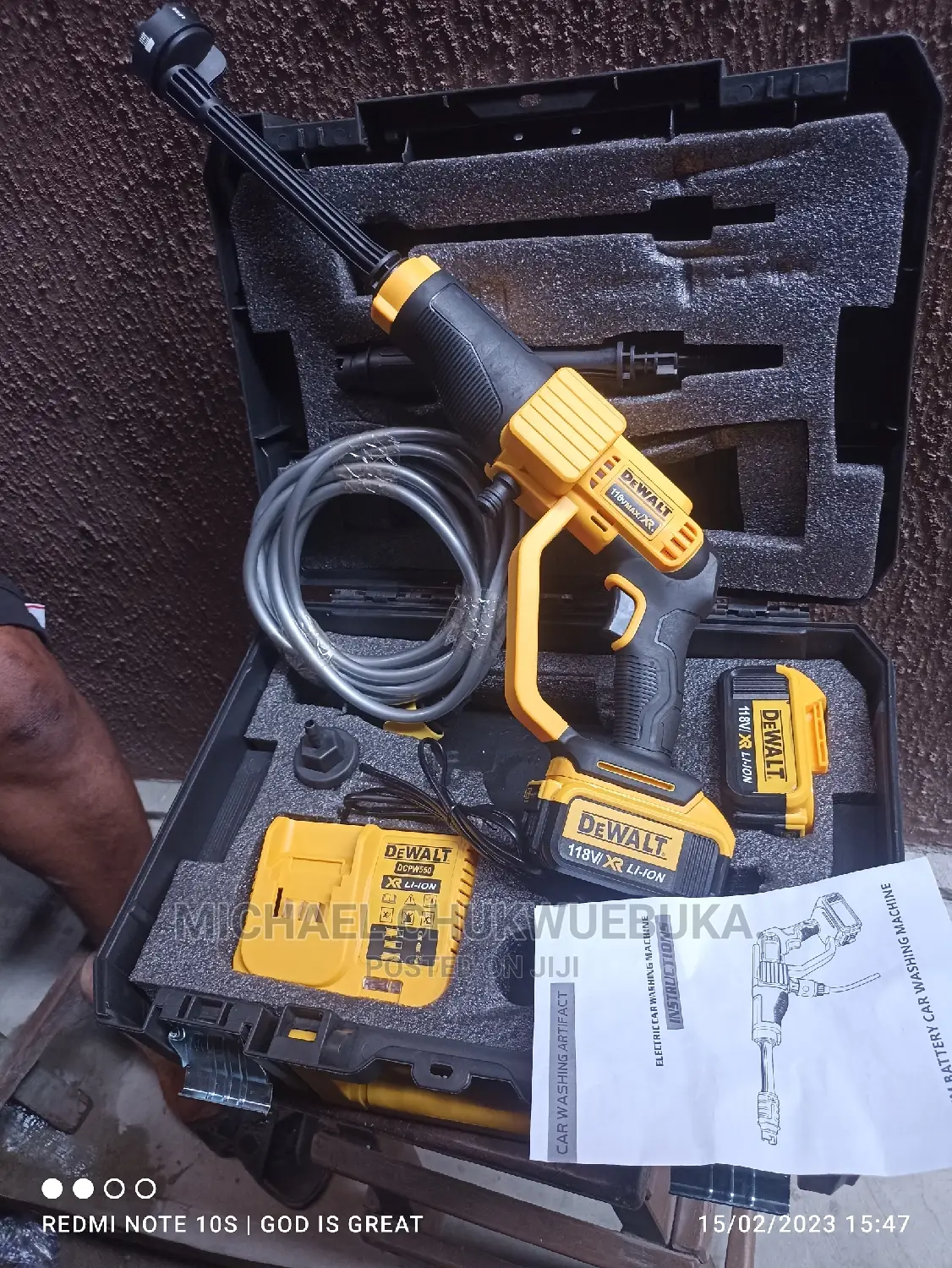 Dewalt Cordless Pressure Washer