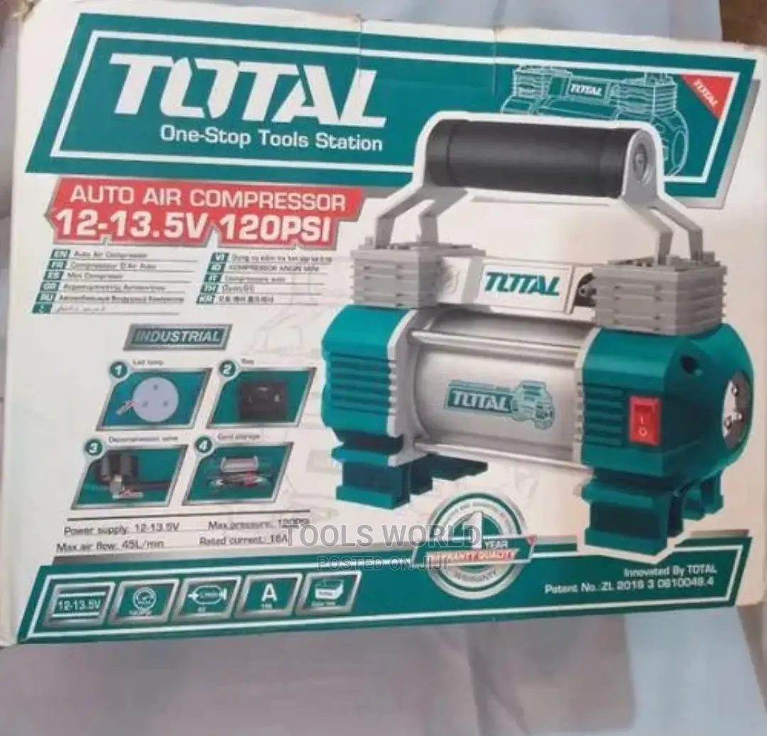 Total Auto Air Compressor With Light 120psi - TTAC2506