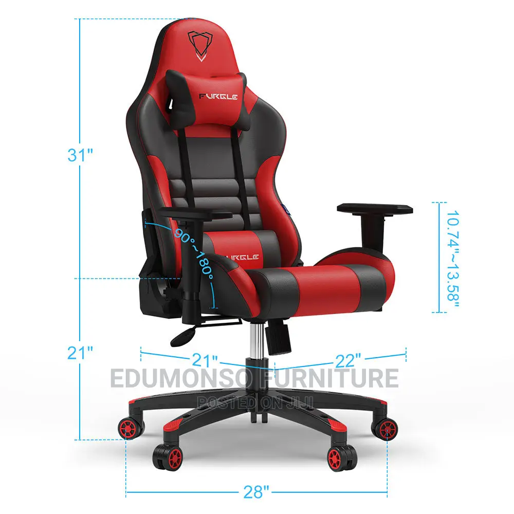 FURGLE Custom Home Studio Ergonomic Gaming Chair+Footrest