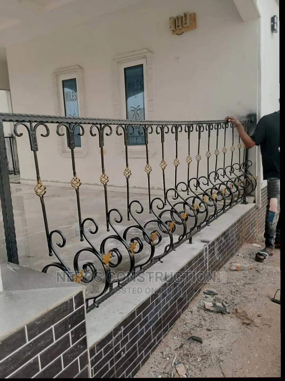 Semi Pregnant Woman Wrought Iron Design