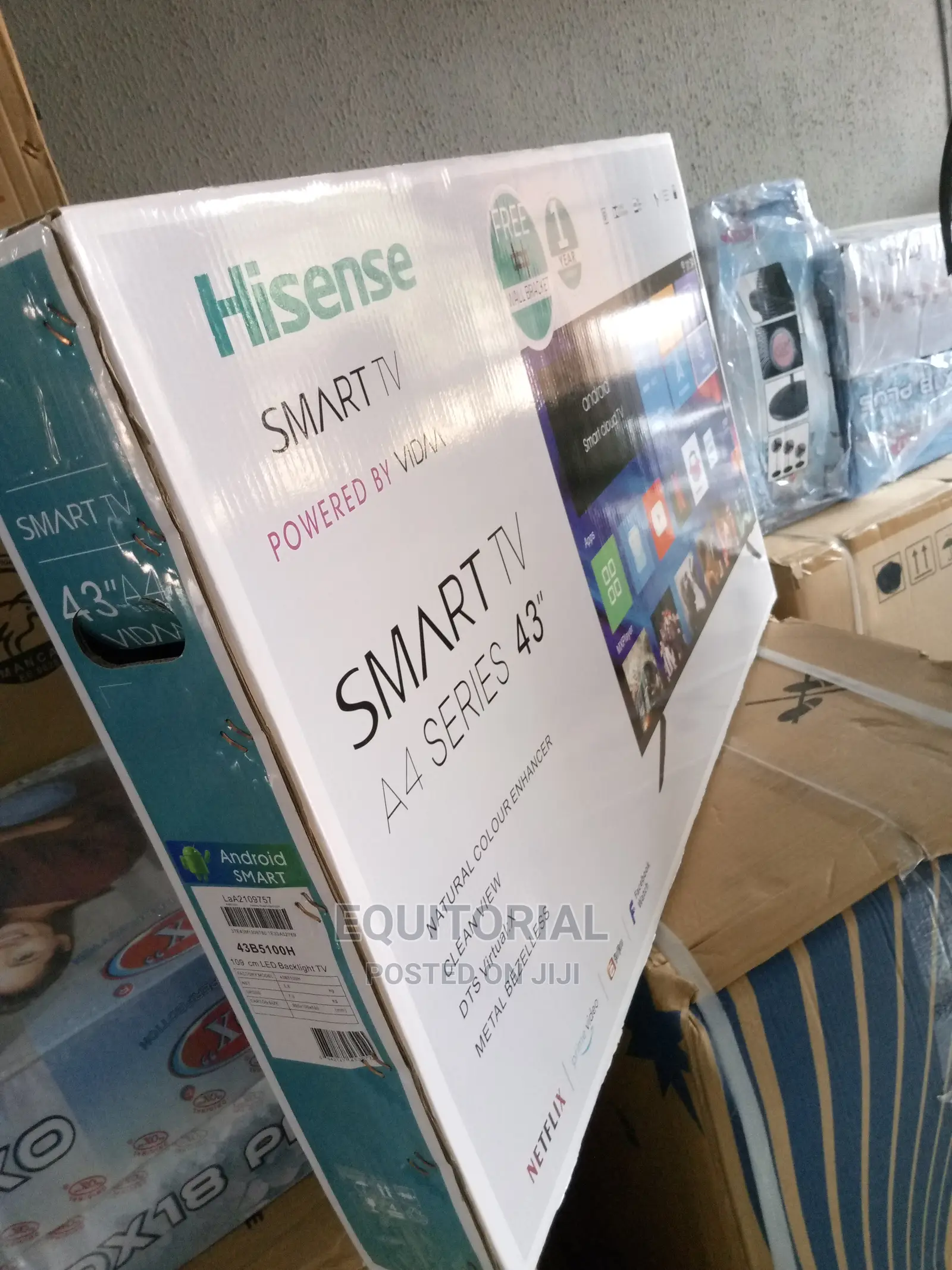 Hisense 43inches A4 Series Facebook,Netflix ,Smart TV