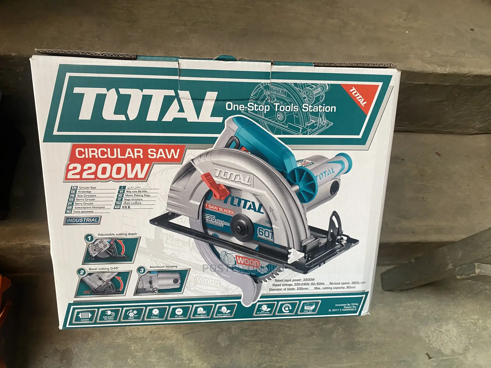 Total Electric Hand Circular Saw Machine 2200w