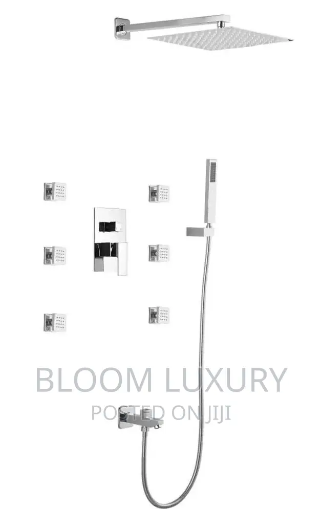 Shower Set With Body Jets Wall Mount Shower