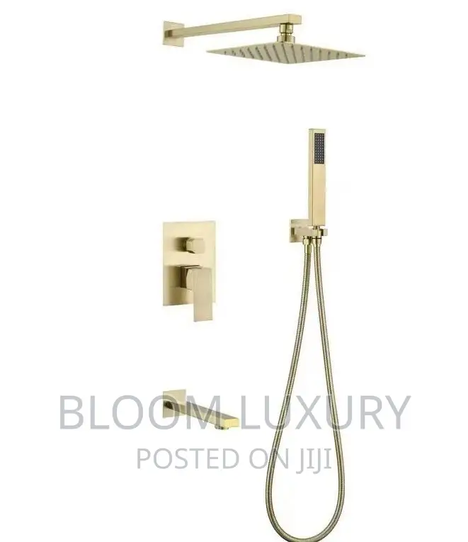Brush Gold 5 Ways Conduit Shower
