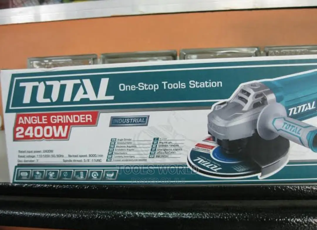 Total 2400W Angle Grinder 9"