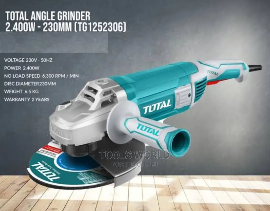 Total 2400W Angle Grinder 9"