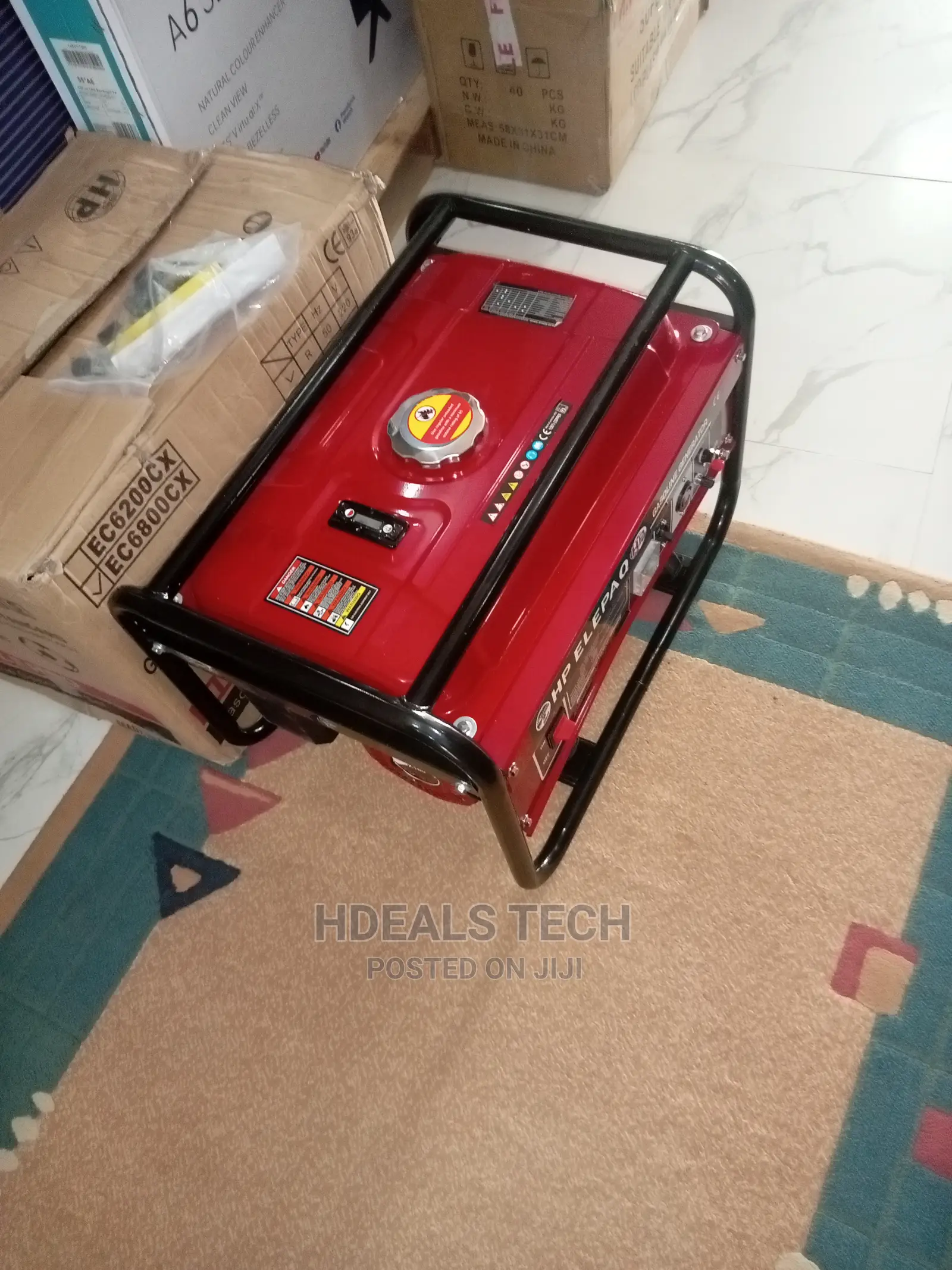 Elepaq 3.5KVA Portable Generator, EC6800CX.