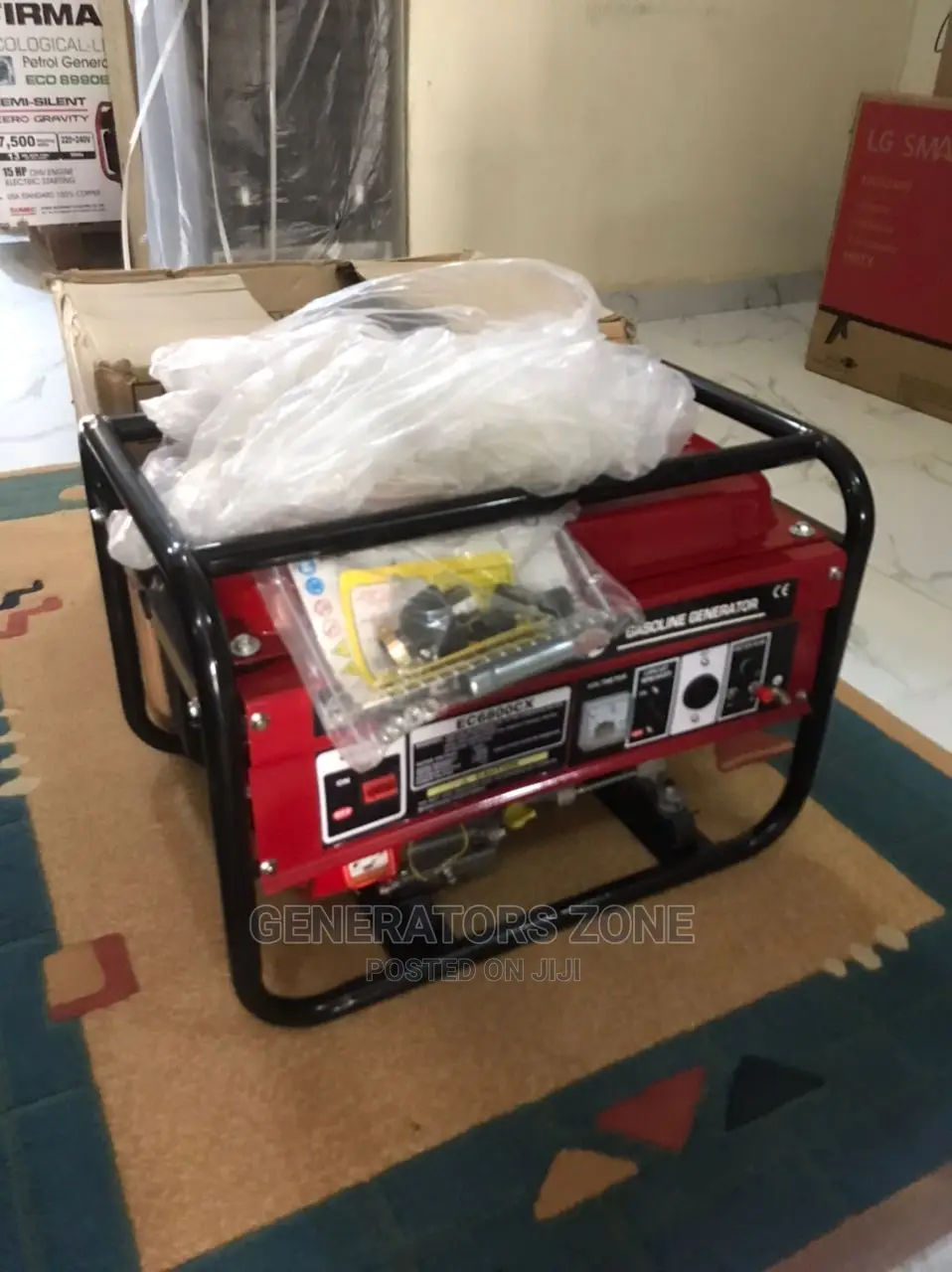 Manual Start Elepaq Generator (Red Tank) 15l - Ec6800cx