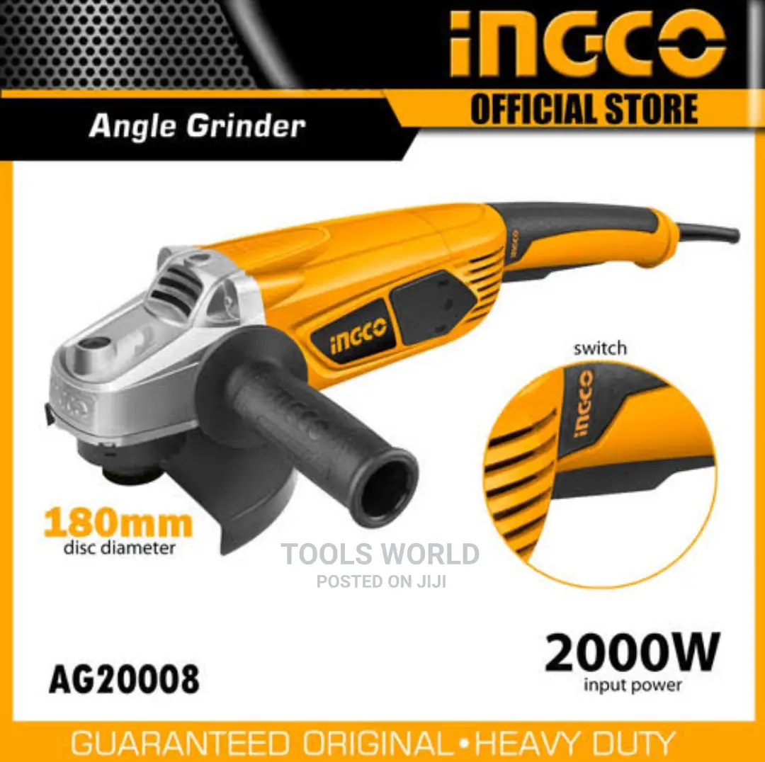 Ingco Angle Grinder 7" 2000w Ag200018 180mm