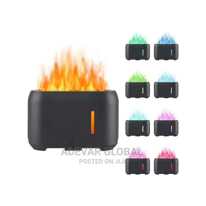 3D Flame Aroma Diffuser Humidifier With Remote