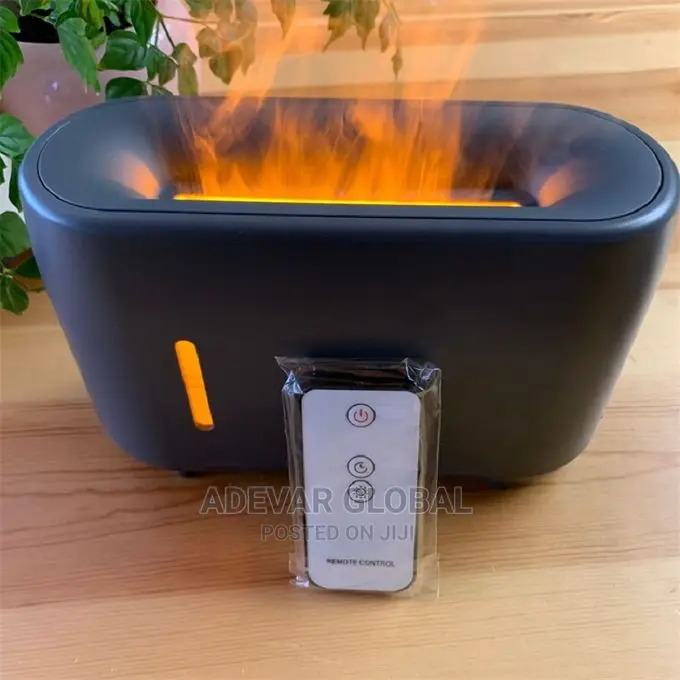 3D Flame Aroma Diffuser Humidifier With Remote