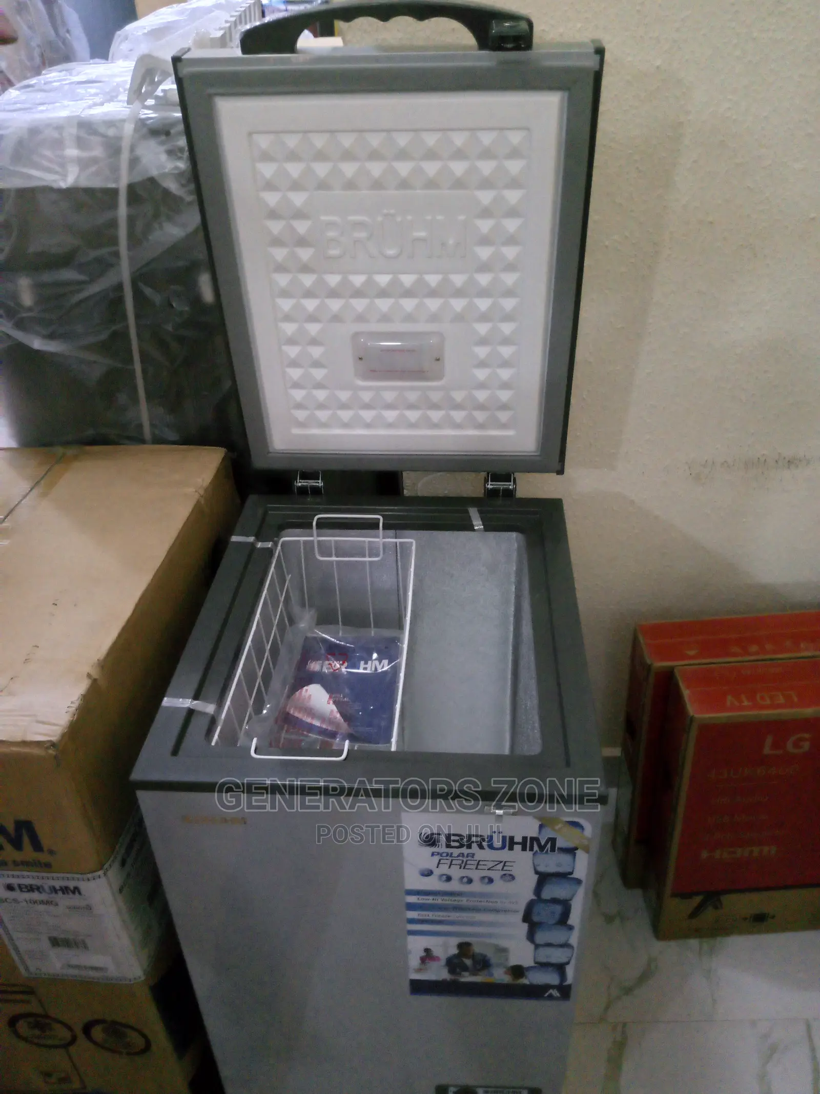 Bruhm Chest Freezer + Led Light+Key Lock-Bcs-100mg