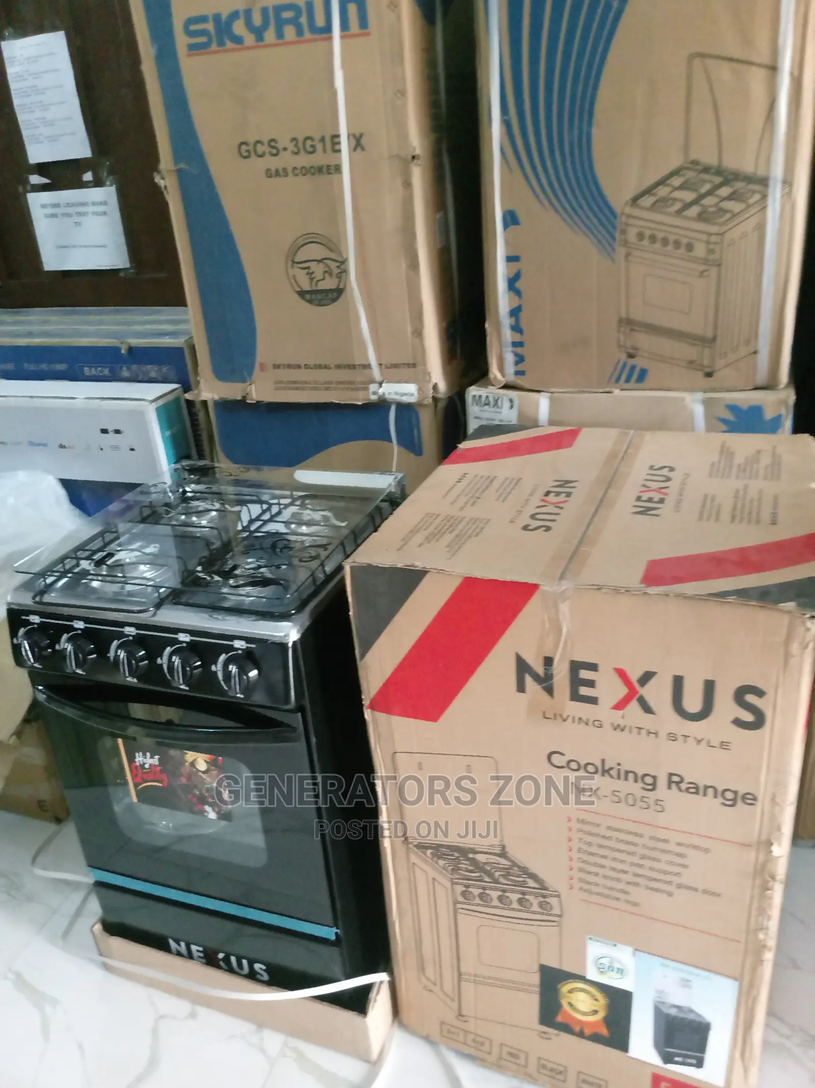 Nexus Adjustable Leg Cooker- 4 Gas Burner (4+0)(Nx-5055b