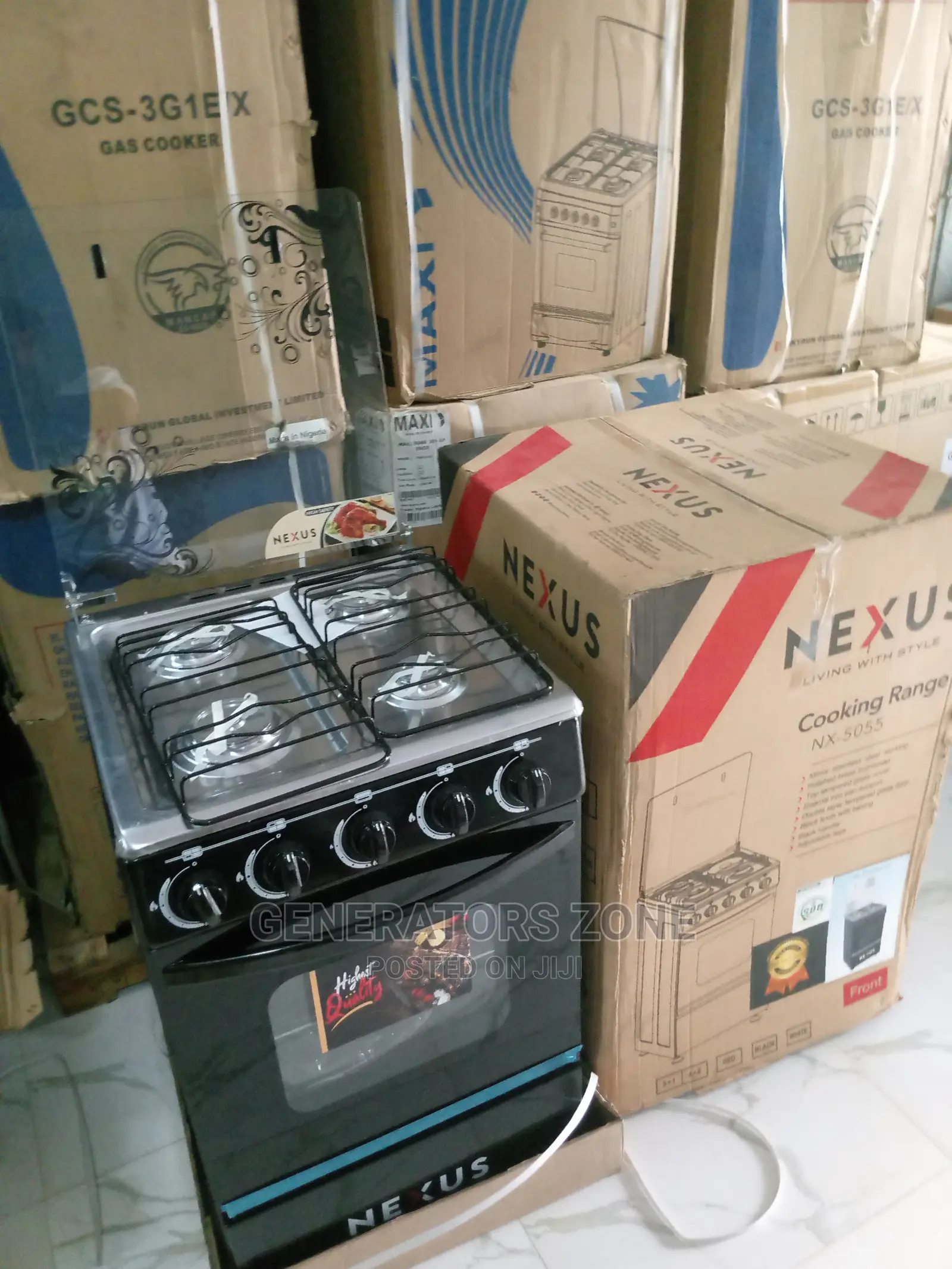 Nexus Adjustable Leg Cooker- 4 Gas Burner (4+0)(Nx-5055b