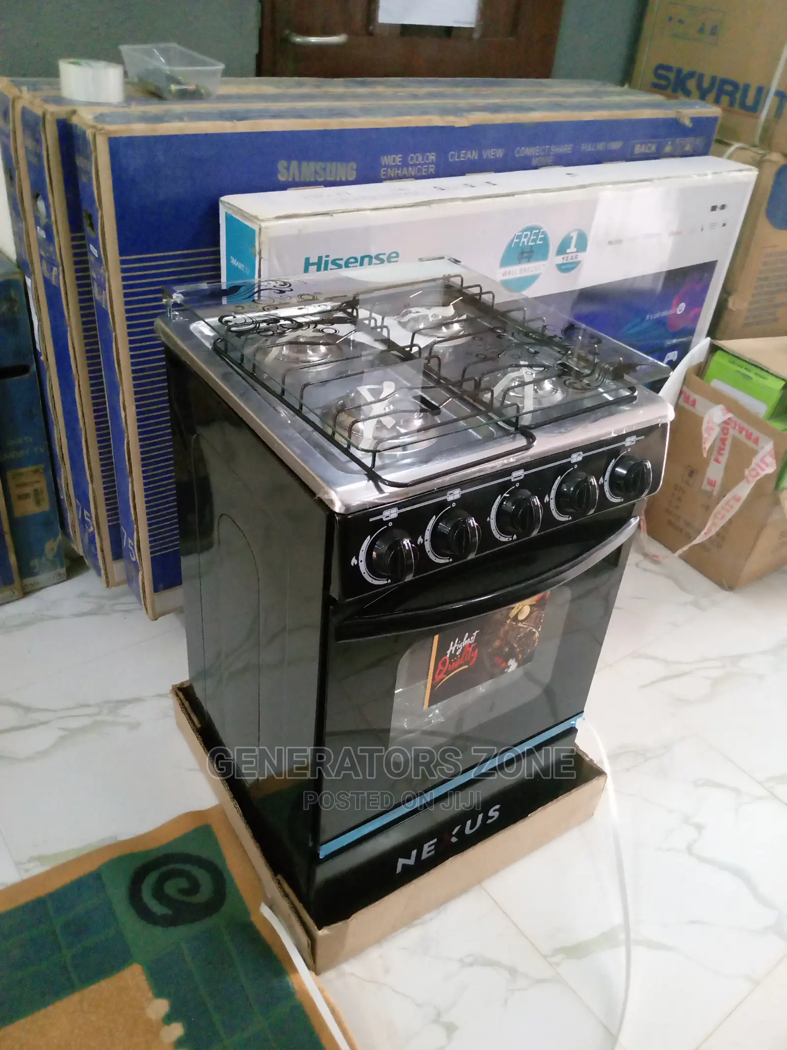 Nexus 4 Burners Standing Gas Cooker-Nx-5055b