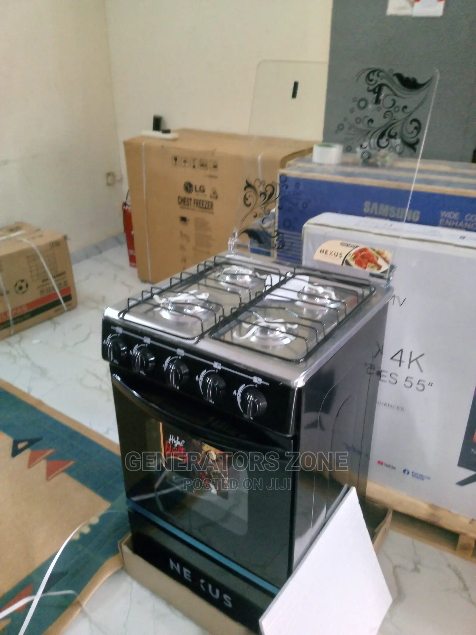 Nexus-4 Burner Nx-5055b With Tray +Oven