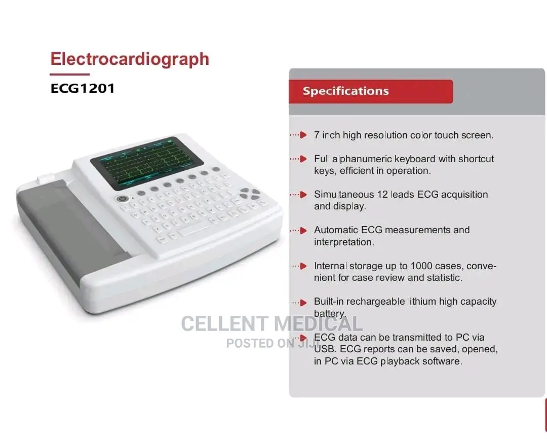 12 Channels Ecg Machine
