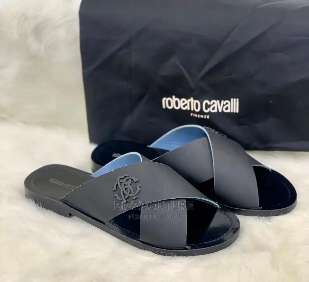 Original Italian ROBERTO CAVALLI Slippers Available in Store