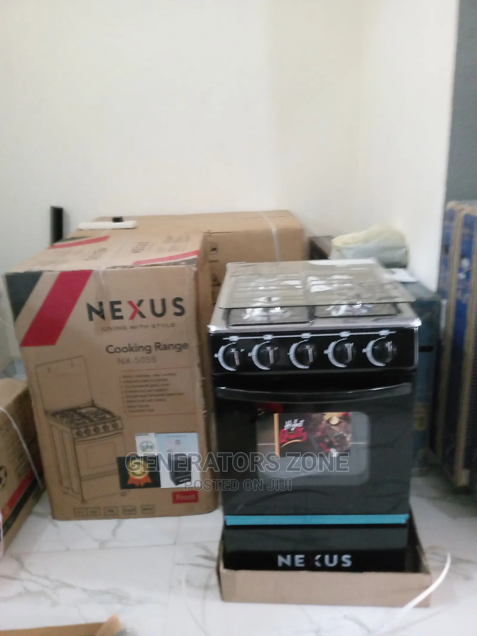 Nexus (4+0) 4 Burner Gas Cooker- Nx-5055b ( Easy Clean)