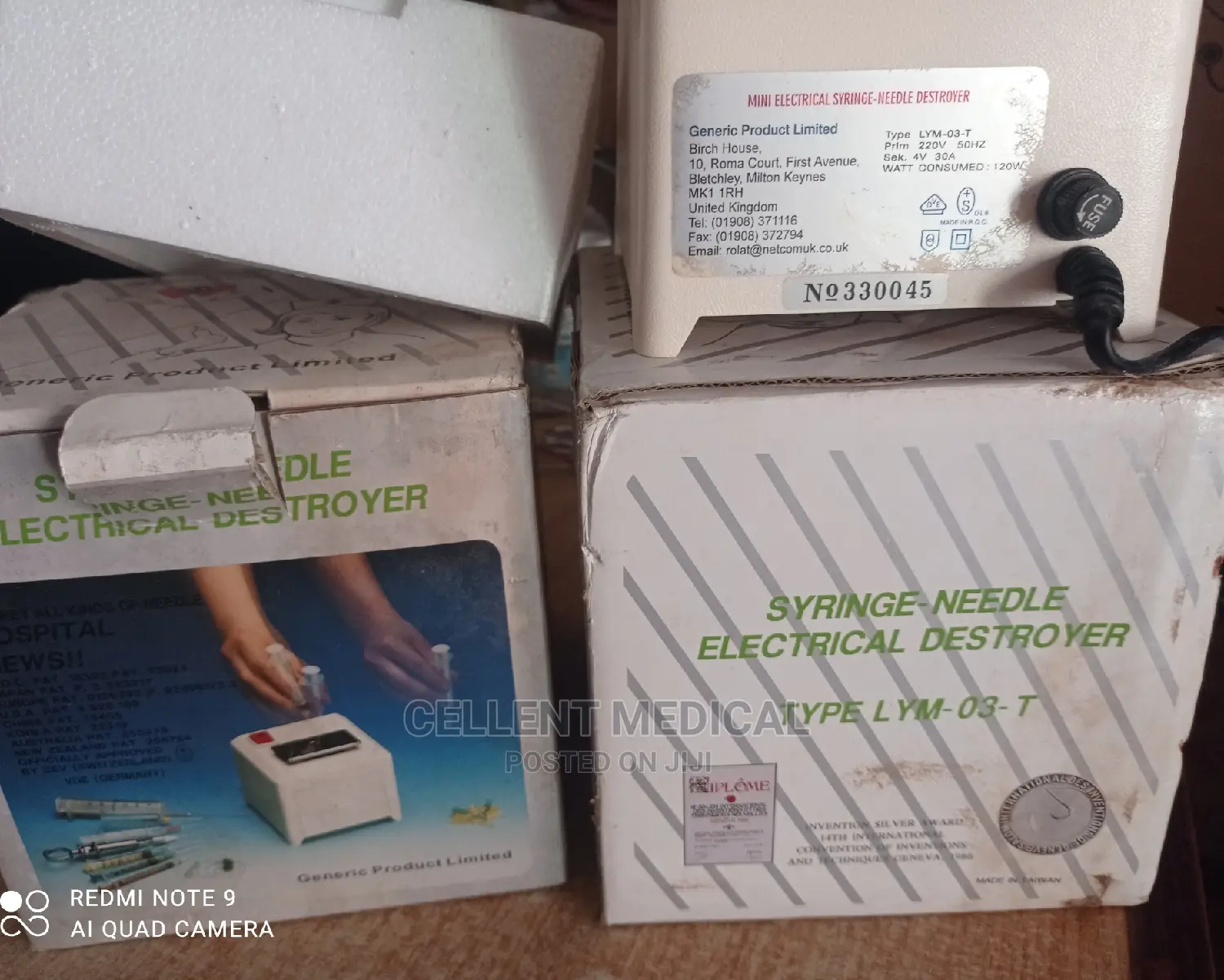 Syringe Needle Electrical Destroyer