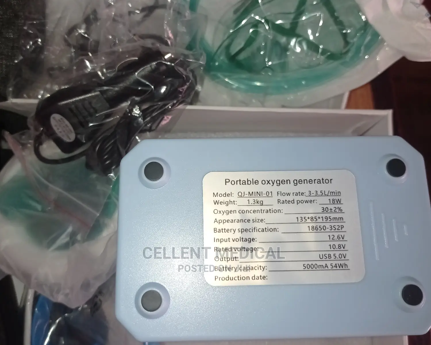 Oxygen Concentrator With Battery Backup