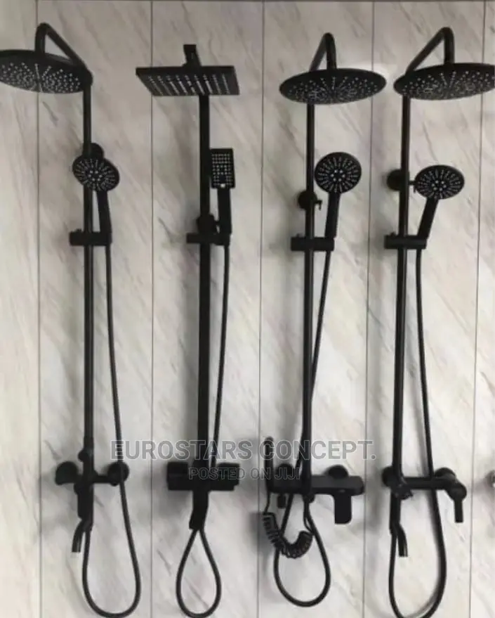 Black England Shower Set