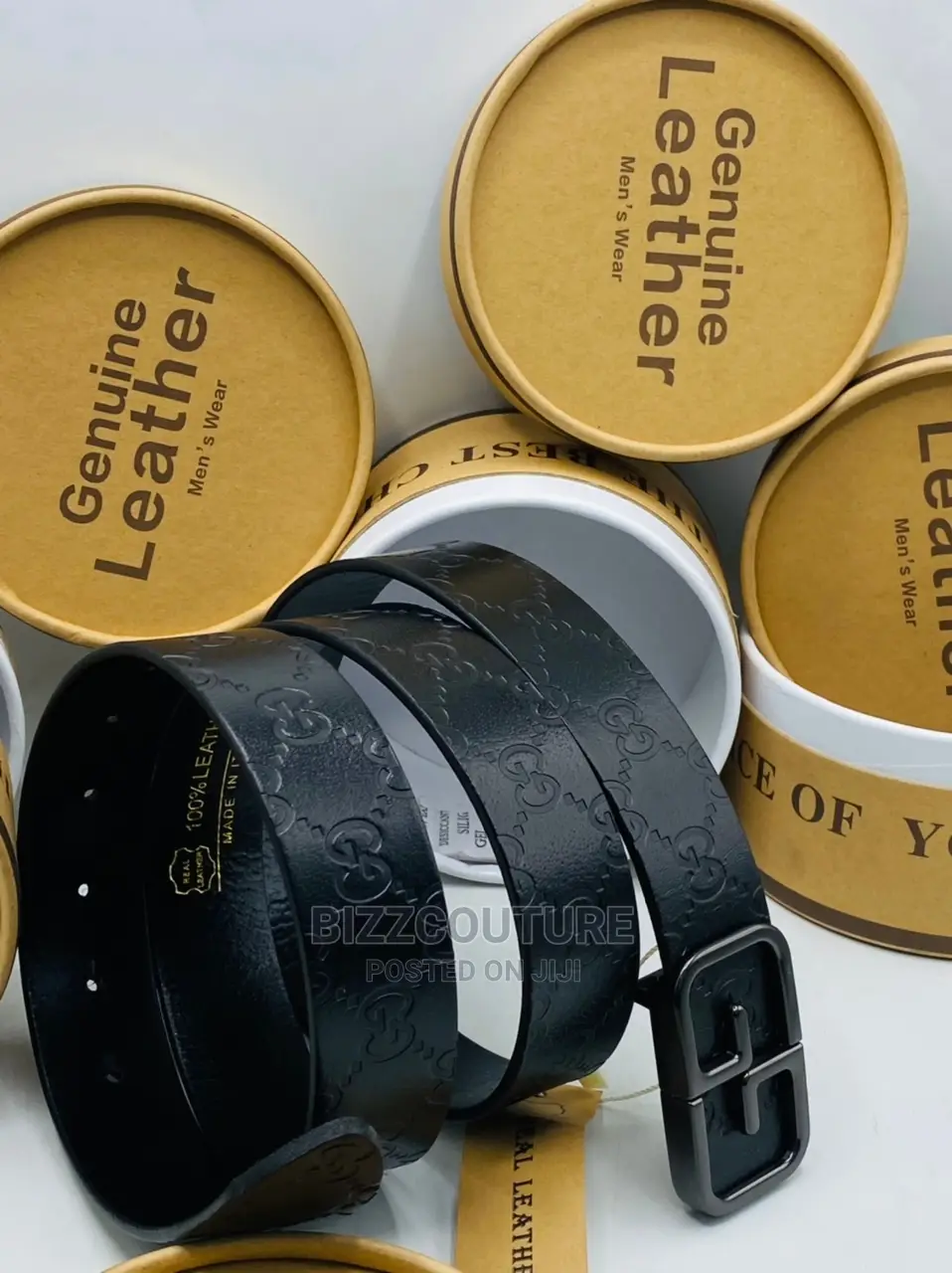 Original GUCCI Leather Belt Available in Store