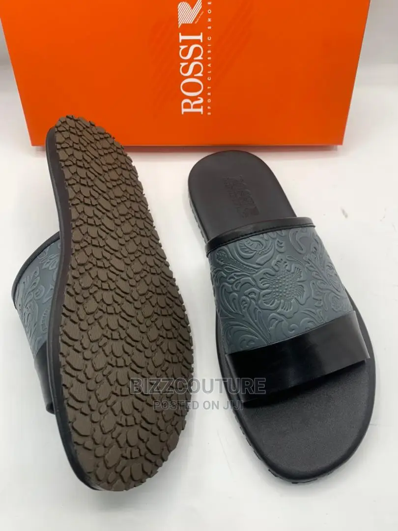 Original Italian ROSSI Leather Slippers Available in Store