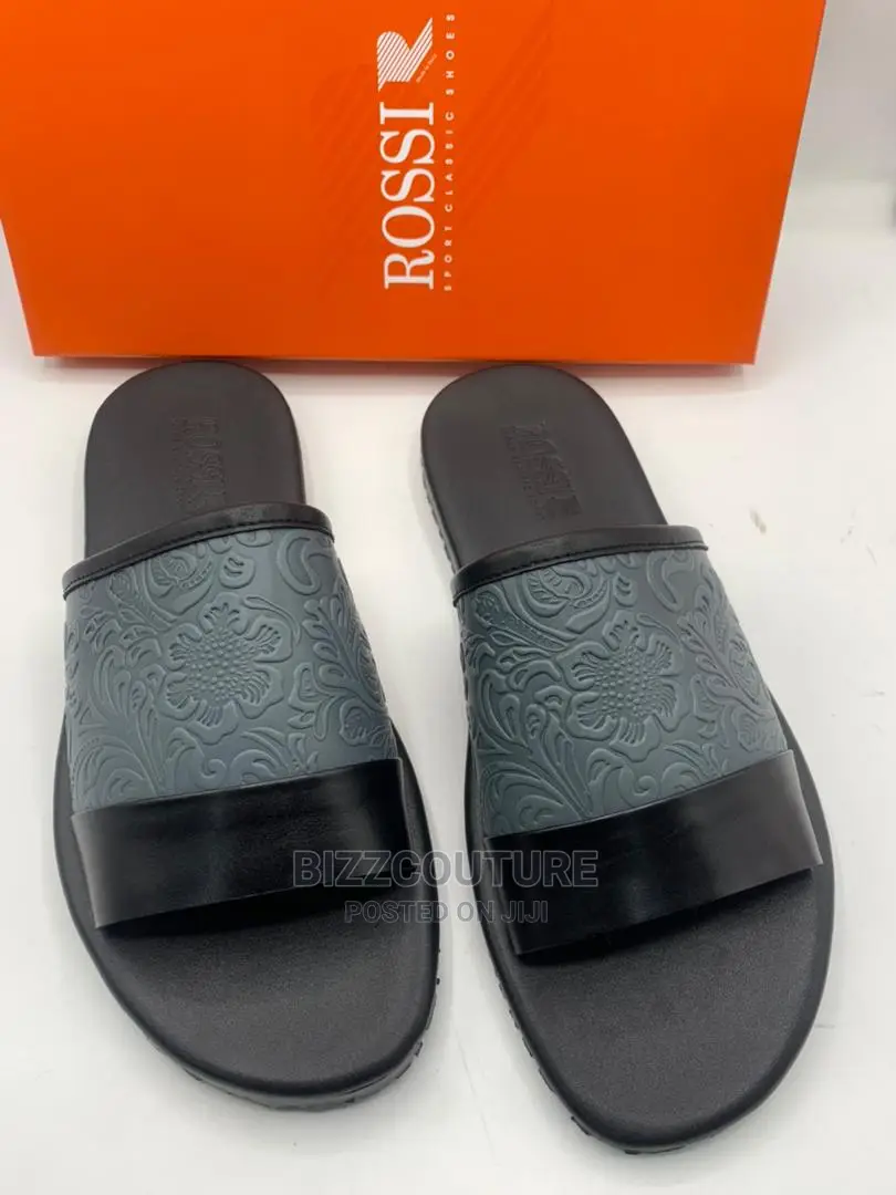 Original Italian ROSSI Leather Slippers Available in Store
