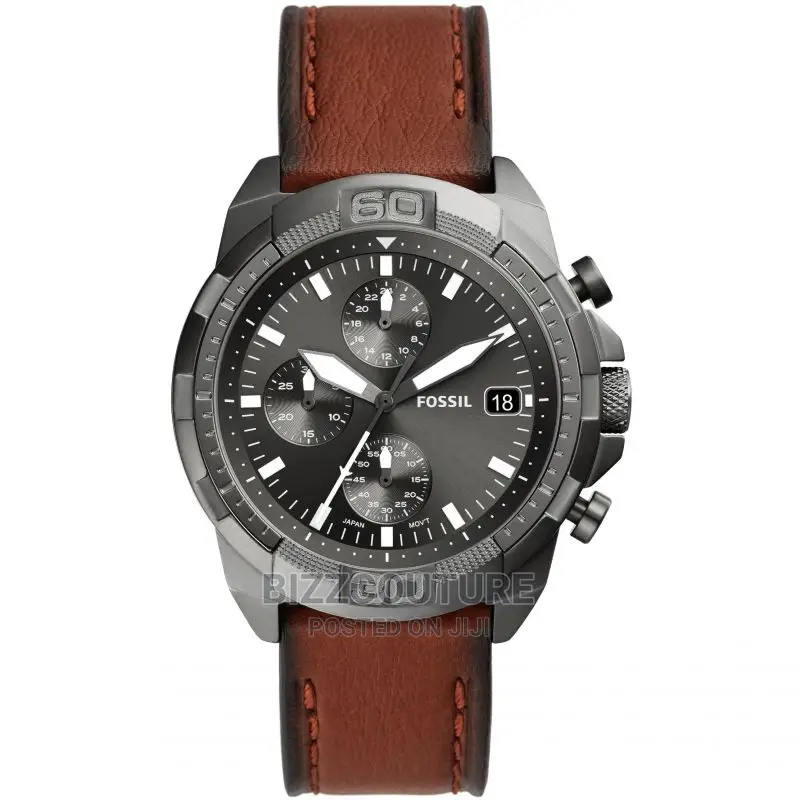 Original FOSSIL Leather Strap Band Watch Available in Store