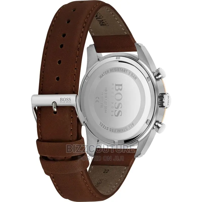 Original HUGO BOSS Leather Strap Watch Available in Store