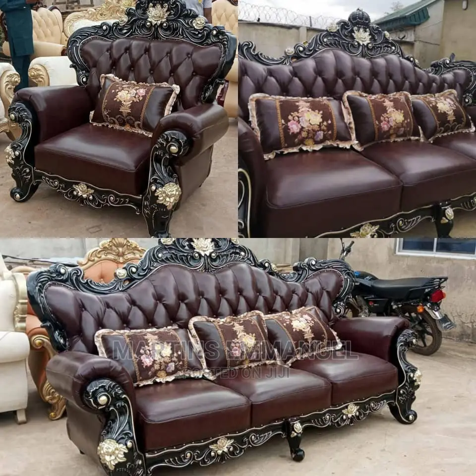 Brown Pure Royal Leather Sofa