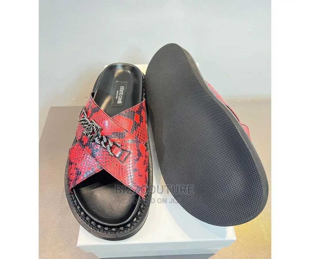 Original Italian ROBERTO CAVALLI Sandals Available in Store
