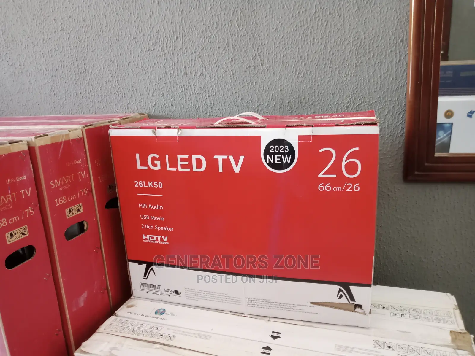 Lg-26-Inch Led Tv | Down Speaker+ Remote Control