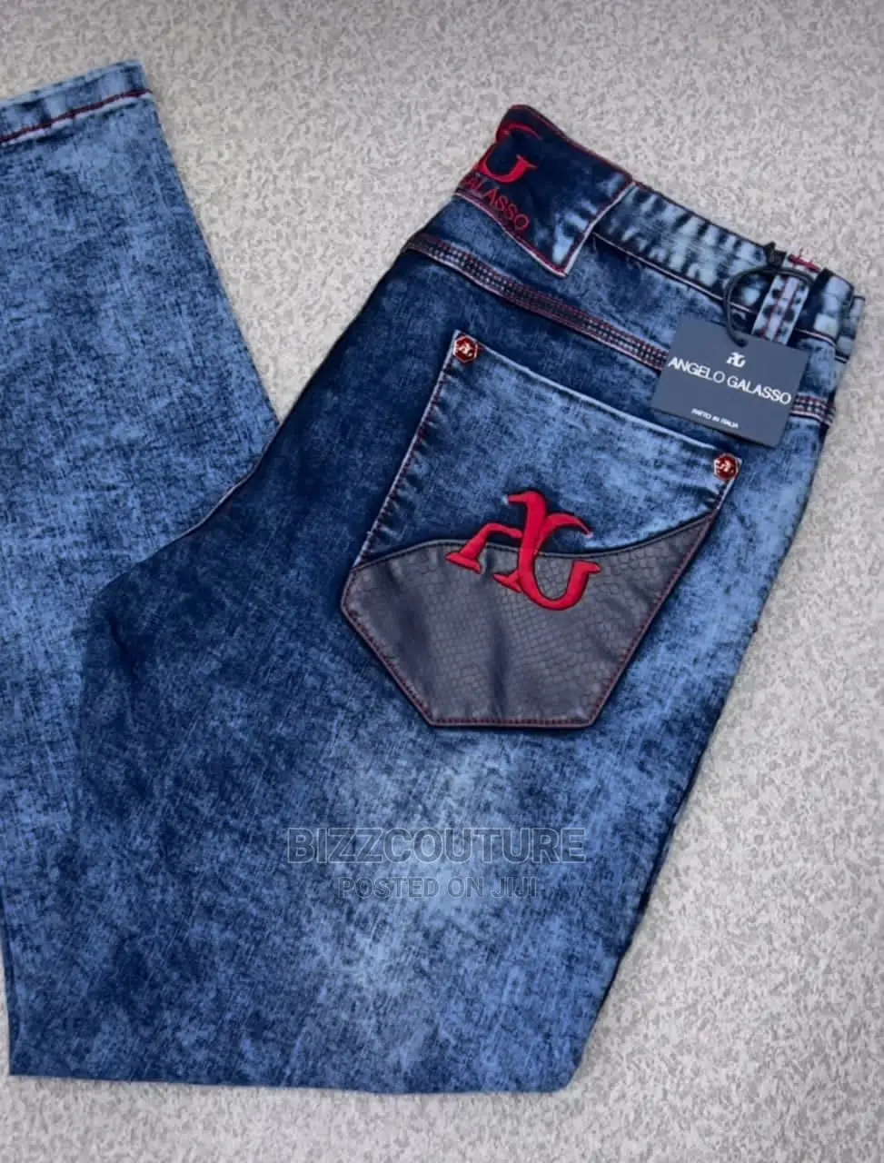 Original ANGELO GALASSO Italian Jeans Available in Store