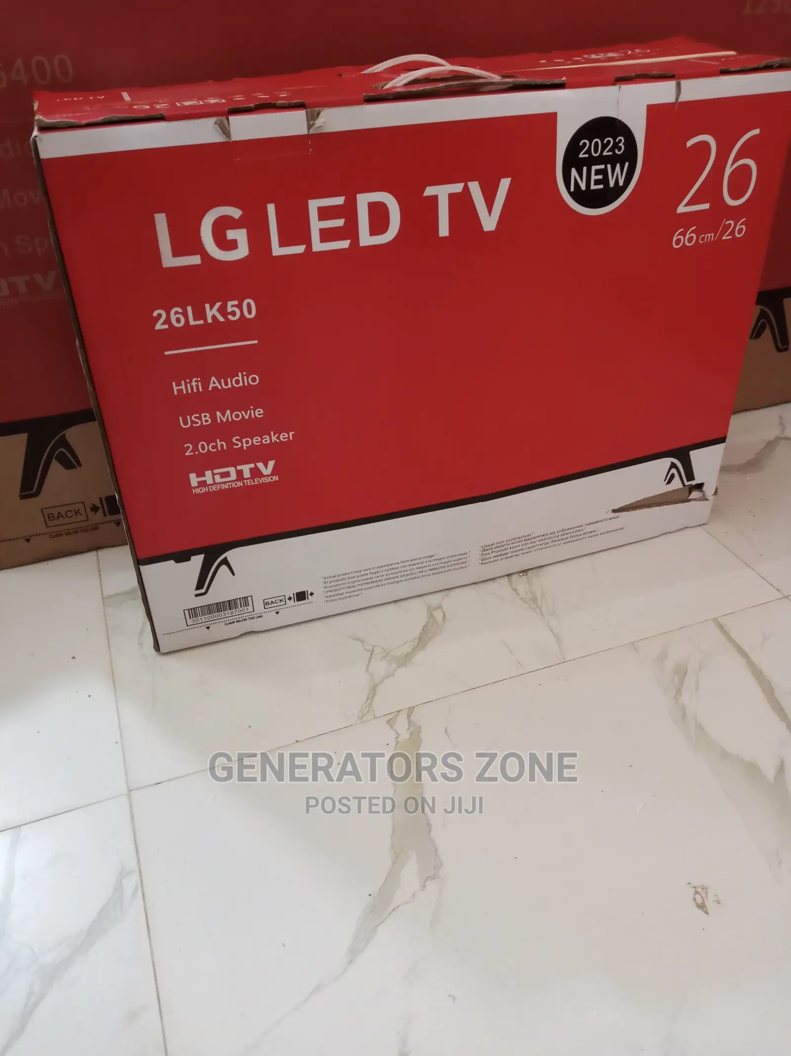 LG LED TV FullHd LED TV 26inches + Down Speaker+ Usb+Remote Control