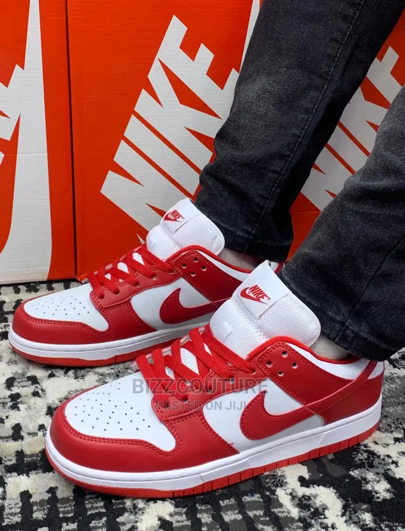 Original NIKE SB DUNK LOW Size 38-48 RED Available in Store