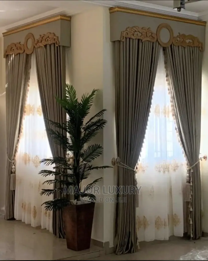 Super Turkey Curtains Material With Board Design