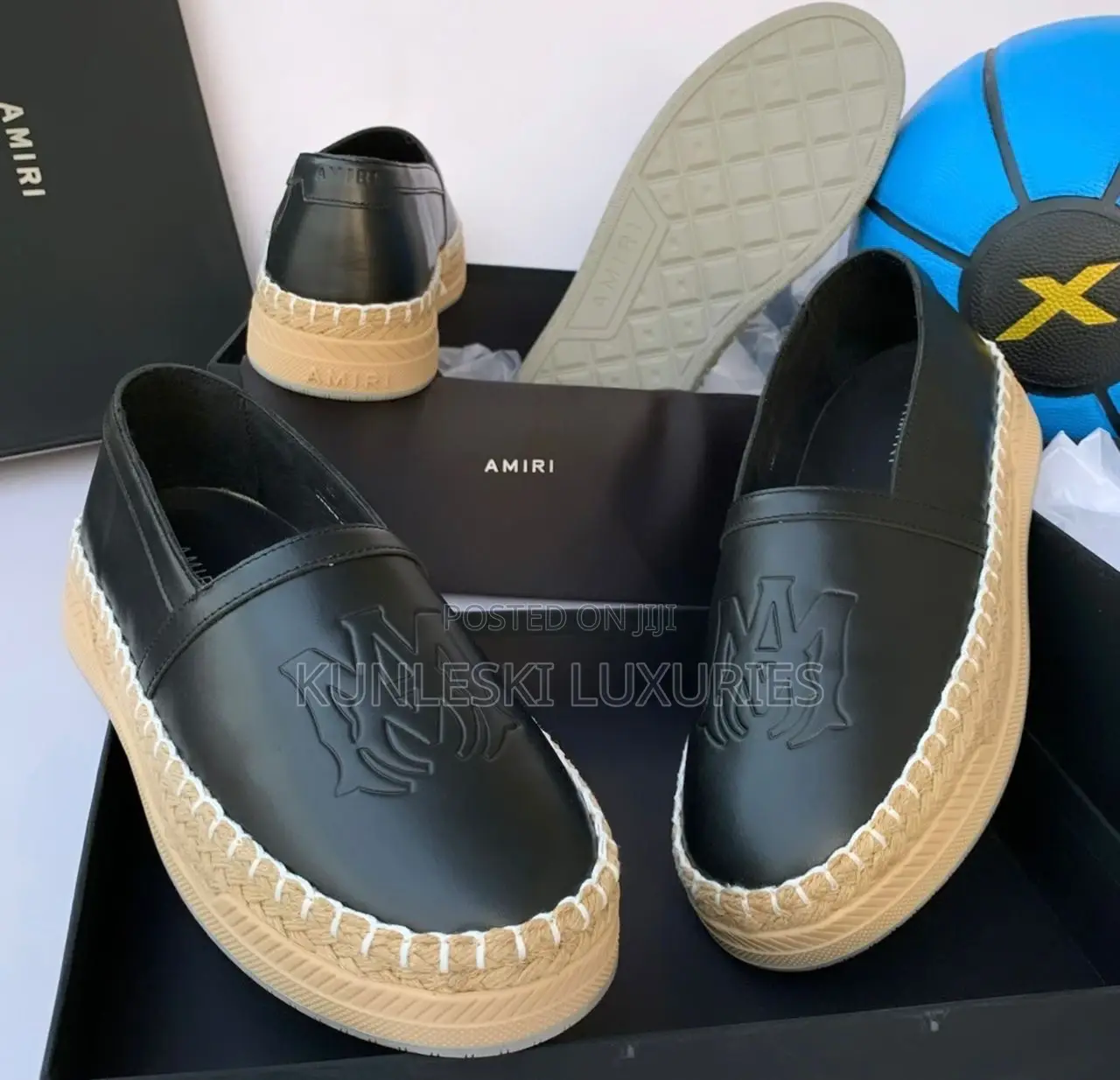 Original Amiri Classic Leather Loafers Shoe Available